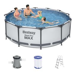 Bestway piscine hors sol ronde Steel  56418