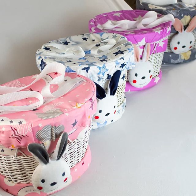 Panier de rangement bébé et enfants-Gris
