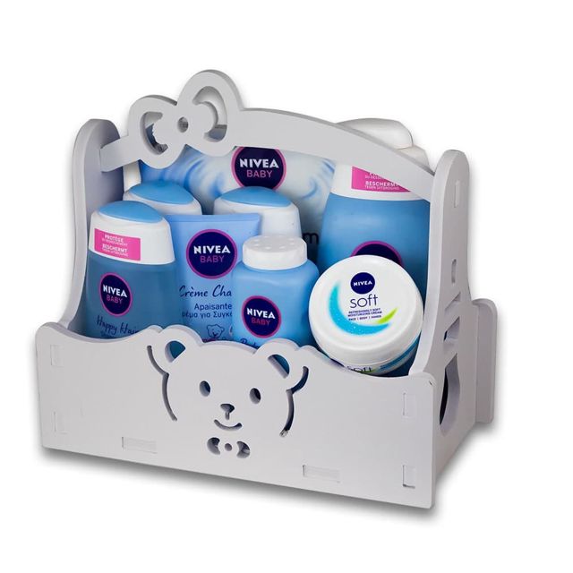Caisse de rangement pour produit bébé-Blanc