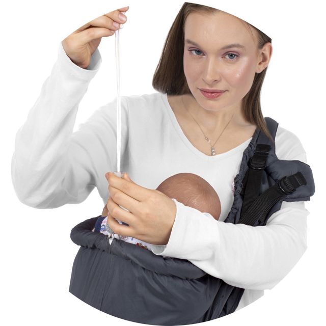 Sevibebe Porte-Bébé Latéral Gris
