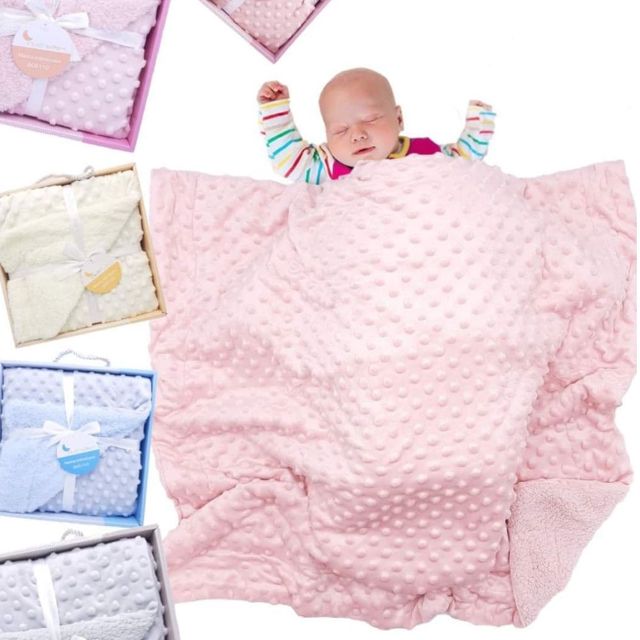 Couverture pour bébé motif cercle Beige