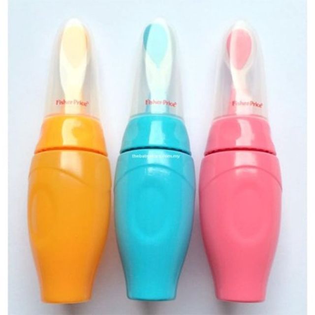 Biberon cuillère en silicone pour bébés Orange
