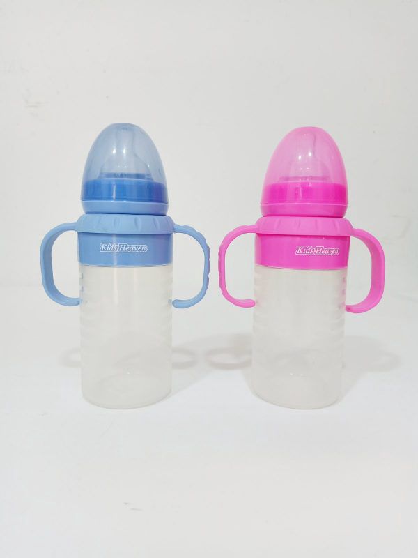 KidsHeaven Biberon avec poignées 250ml Rose