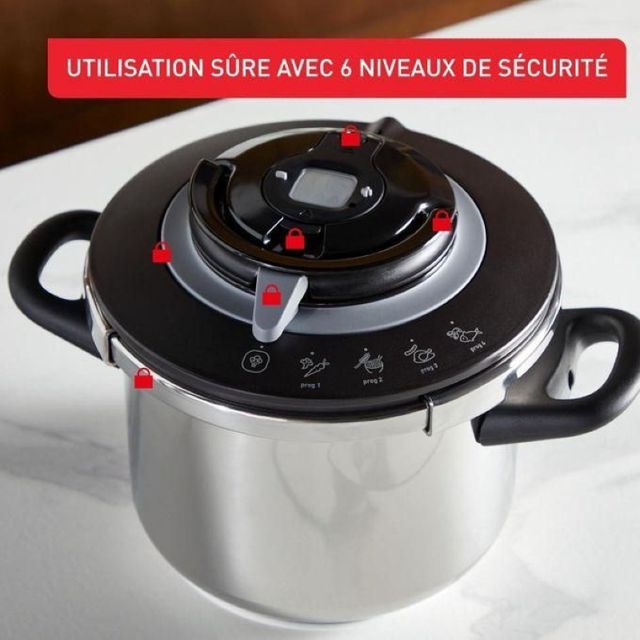 SEB cocotte clipso+ Chef+ 4.5L 4programmes