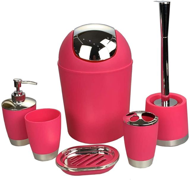 Ensemble de salle de bain 5 pièces  Rose