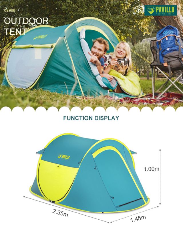 Bestway tente de randonnée 2 personnes 68086