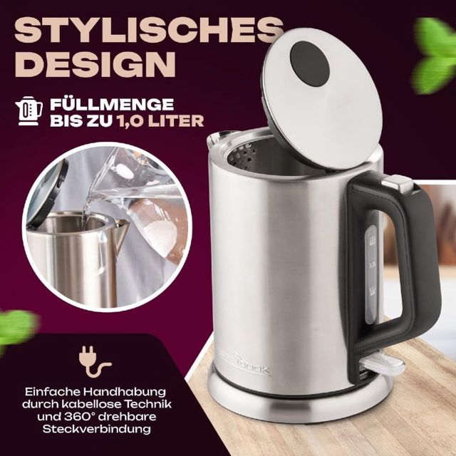 ProfiCook bouilloire inox 1L PC-WKS 1106