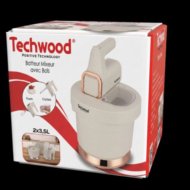 Techwood  Batteur Mixeur avec Bols 500W TMB-340