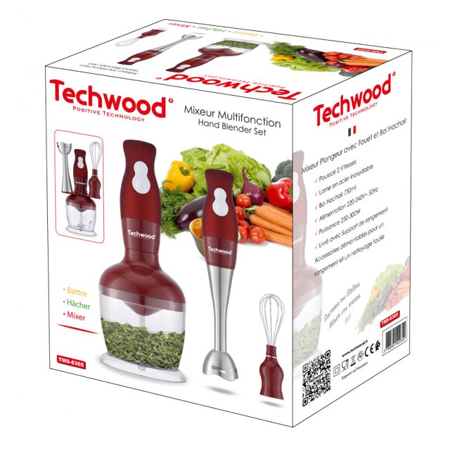 Techwood Mixeur Plongeur TMS-8365
