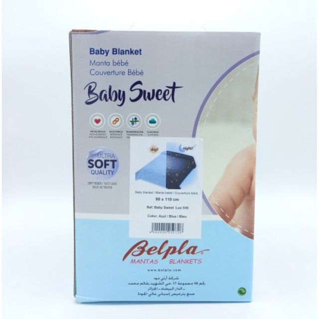 Baby Sweet BelplaCouverture110x140cm blue