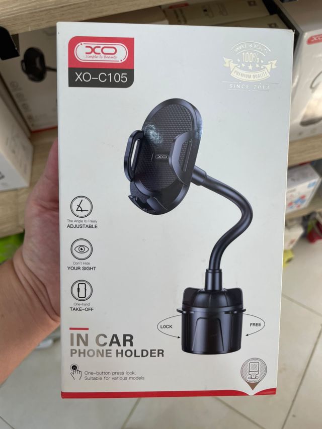Support Voiture Porte-Gobelet XO-C105 Bras Flex
