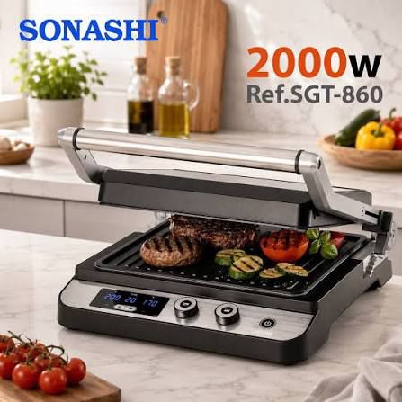 Panineuse SONASHI Grill et Barbecue 2000W SGT-860
